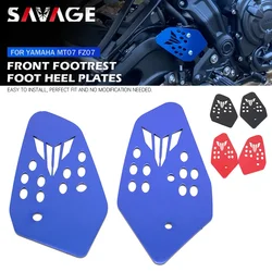 MT07 Footrest Foot Heel Plate Guards For YAMAHA MT-07 Tracer FZ07 XSR700 2014-2023 Motorcycle Accessories Front Foot Peg Pedal