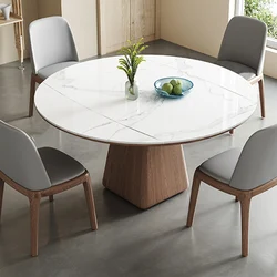 Extendable Dining Table Round Industrial Slate Bedroom Dining Tables Kids Cuisin Tavolo Pranzo Allungabile Outdoor Furniture