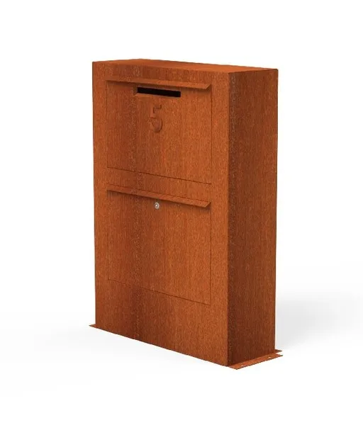 

Outdoor Corten Steel Lockable Mailboxes for Apartments Building