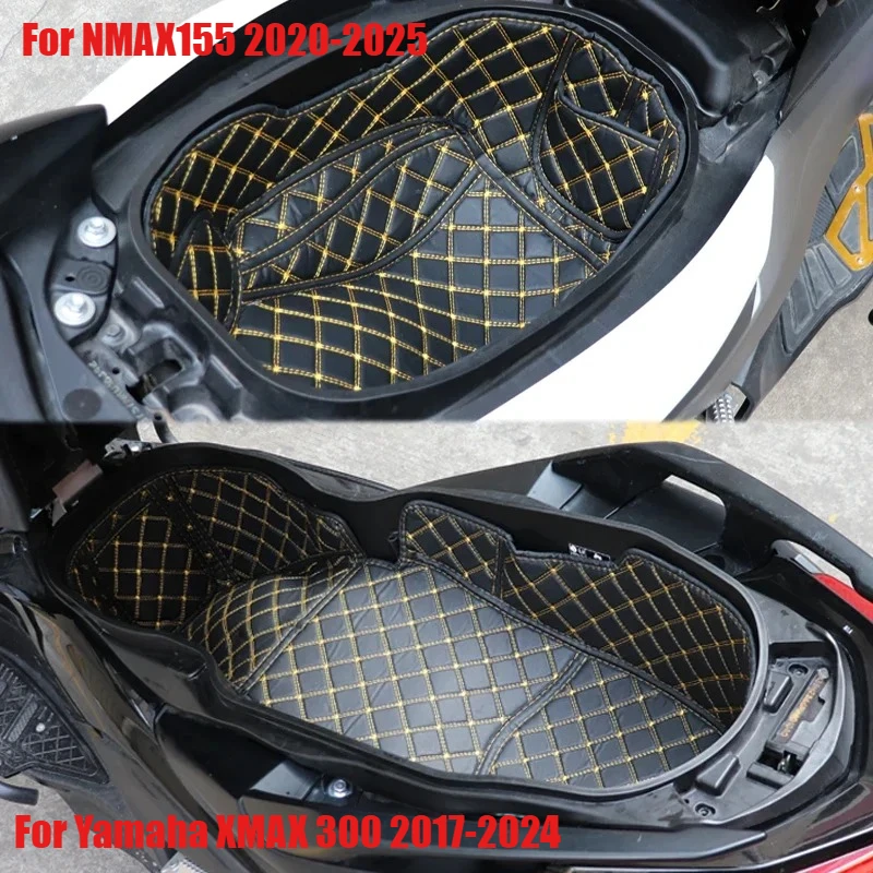 Motorcycle Accessories for YAMAHA NMAX155 XMAX300 NMAX 155 XMAX 300 Seat Storage Box Liner Luggage Trunk Inner Pad Protector