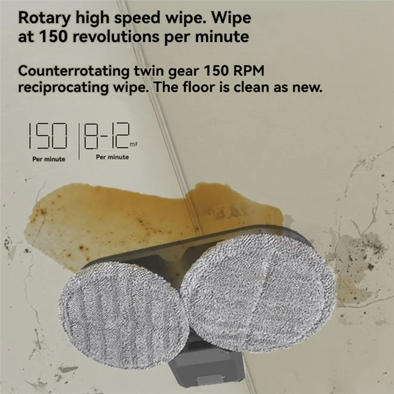 

ABUL-Vacuum Electric Floor Brush And Mop Cloth Set For Dyson V7 V8 V10 V11 V15 Vacuum Cleaner Replace Electric Floor Brush