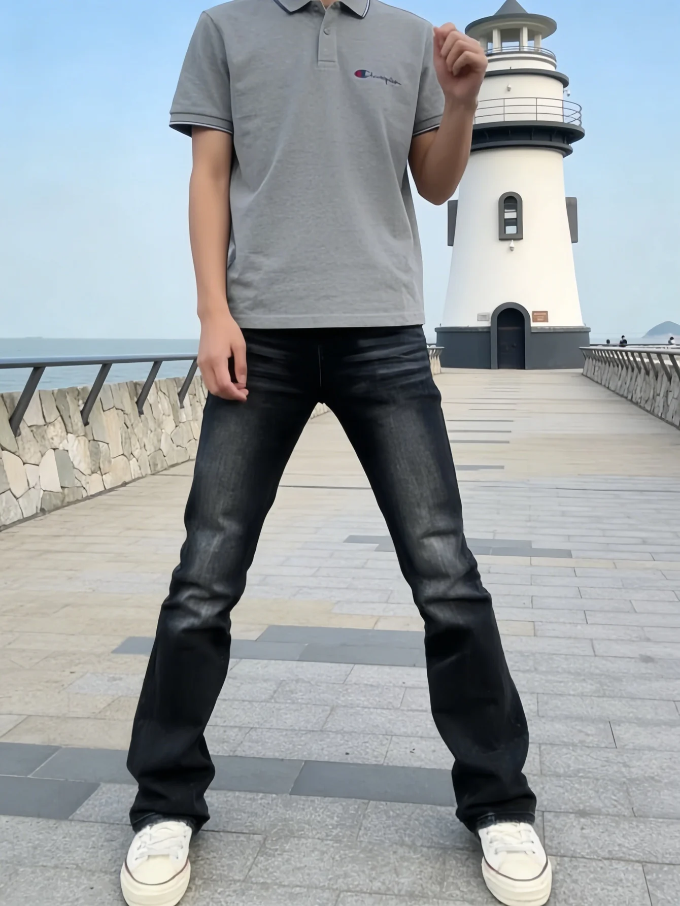 Y2K Lightweight Utility Cargo Jeans, Men's American Streetwear Trendy Denim, Multi-Pocket, Gift for Husband