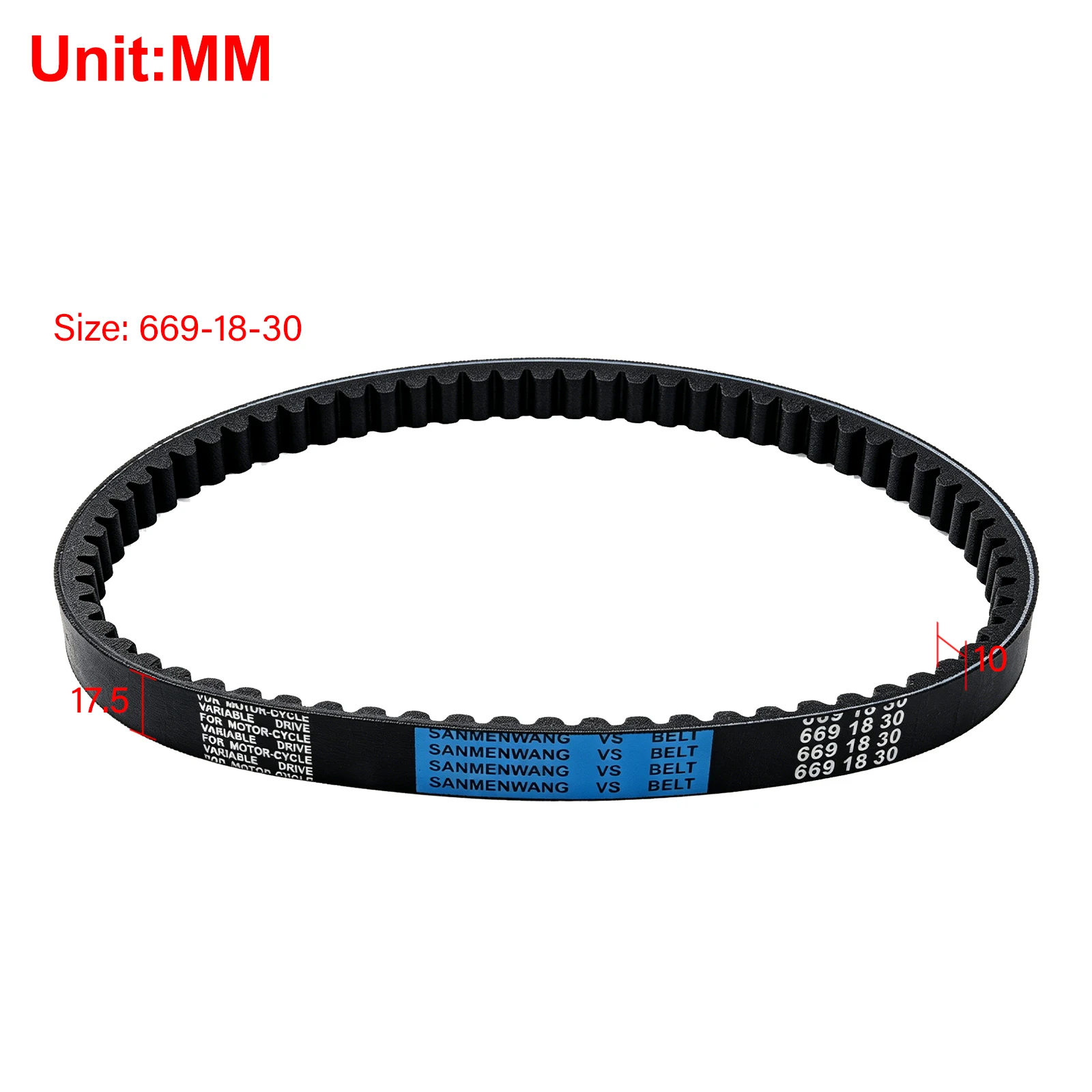 Racing CVT Drive Belt 669-18-30 for GY6 49CC 50CC 139QMB Engine Scooter Motorcycle Go Kart Moped Taotao CVT Belt