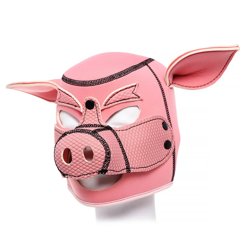 Sex Toys Pork Cheek Headgear Pink Pig Pullover Mask MaskcospalyPerformanceSProps