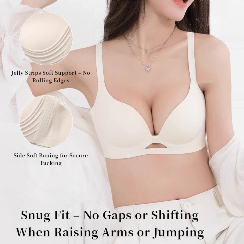 2025 New Push-Up Bra for Small Bust - Lift Enhancer Wireless Comfort Anti-Sagging Seamless Bralette with Full Coverage