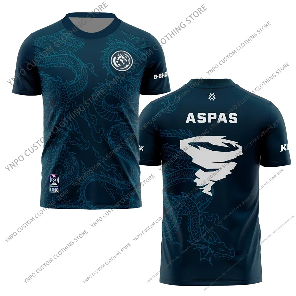 

2024 Summer Hot Esports Game Fan Clothing Leviathan 3D Printed Men's Short Sleeve T-shirt Wide Oversized Loose Casual Street Top