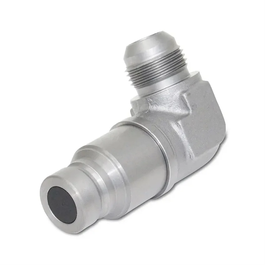 7246795 Male Coupler 90 Degree Flat Faced For Backhoe/Concrete Mixer/Mower/Planer Etc. Coupler 7246795