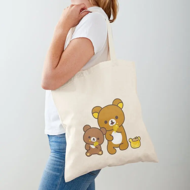 

Rilakkuma & Chairoikoguma Tote Bag canvas bags large tote bag personalized tote bag bags cloth bags