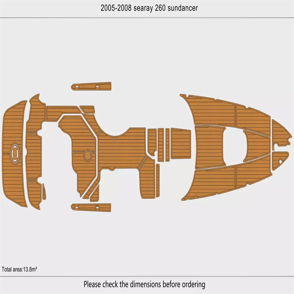 2005-2008 Sea Ray 260 Sundancer Cockpit Swim platform bow 1/4