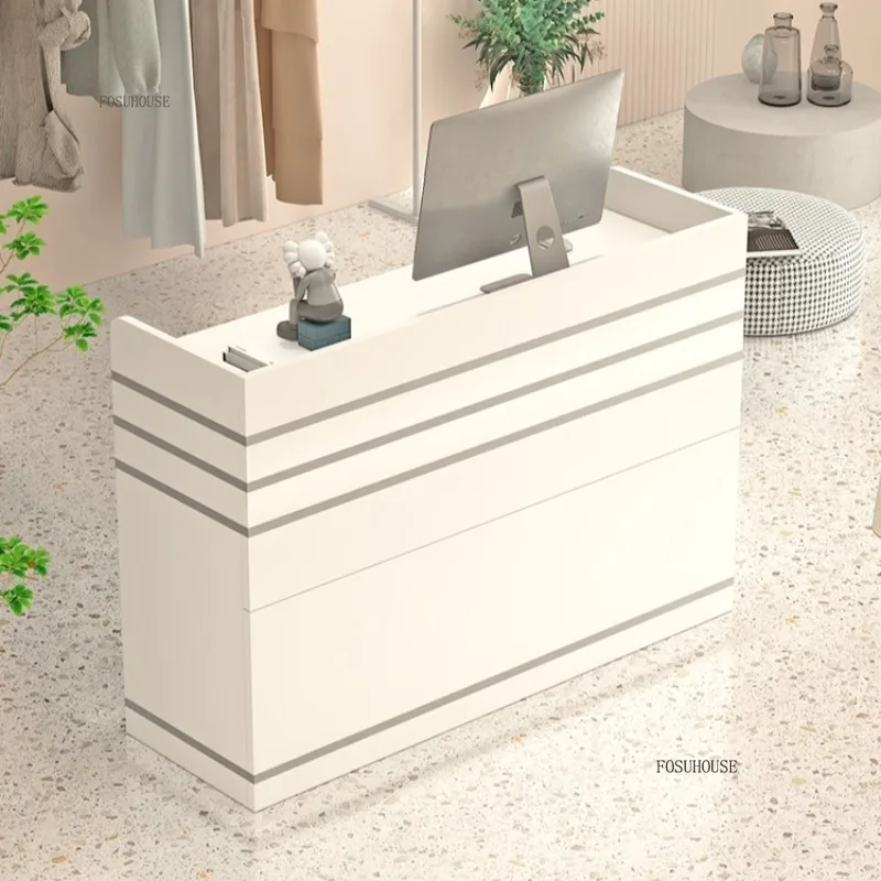 

Скандинавские стойки регистрации Магазин Кассовый аппарат Современная парикмахерская Магазин одежды Изогнутый барный стол Стойка регистрации w