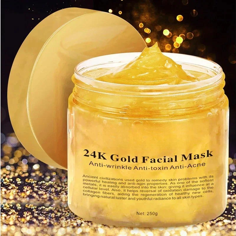 

250g Golden collagen repair sleep mask moisturizing pore shrinking cream smear mask Skin care beauty products skin care products