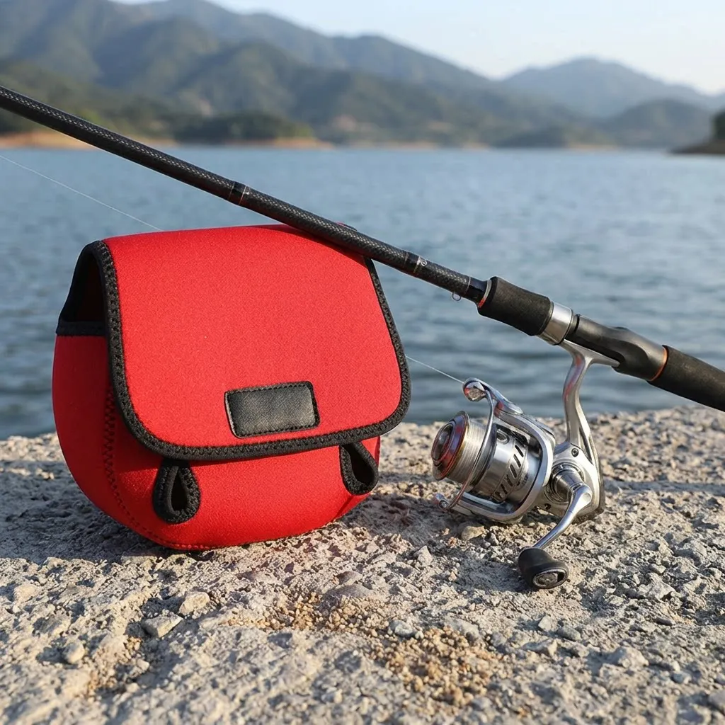 

For Transporting Reels Reel Protector Thickened Padded Fabric Scratch Protection Elastic Stretch Fabric Fits Multiple Reel Sizes