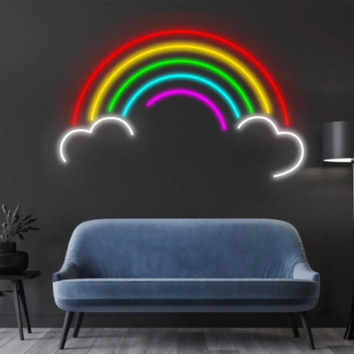 Rainbow Led Neon Sign Beautiful Rainbow LED Lights Wall Art  Decor Custom Business Shop Coffee Bar Beer Man Cave Sign Game Room