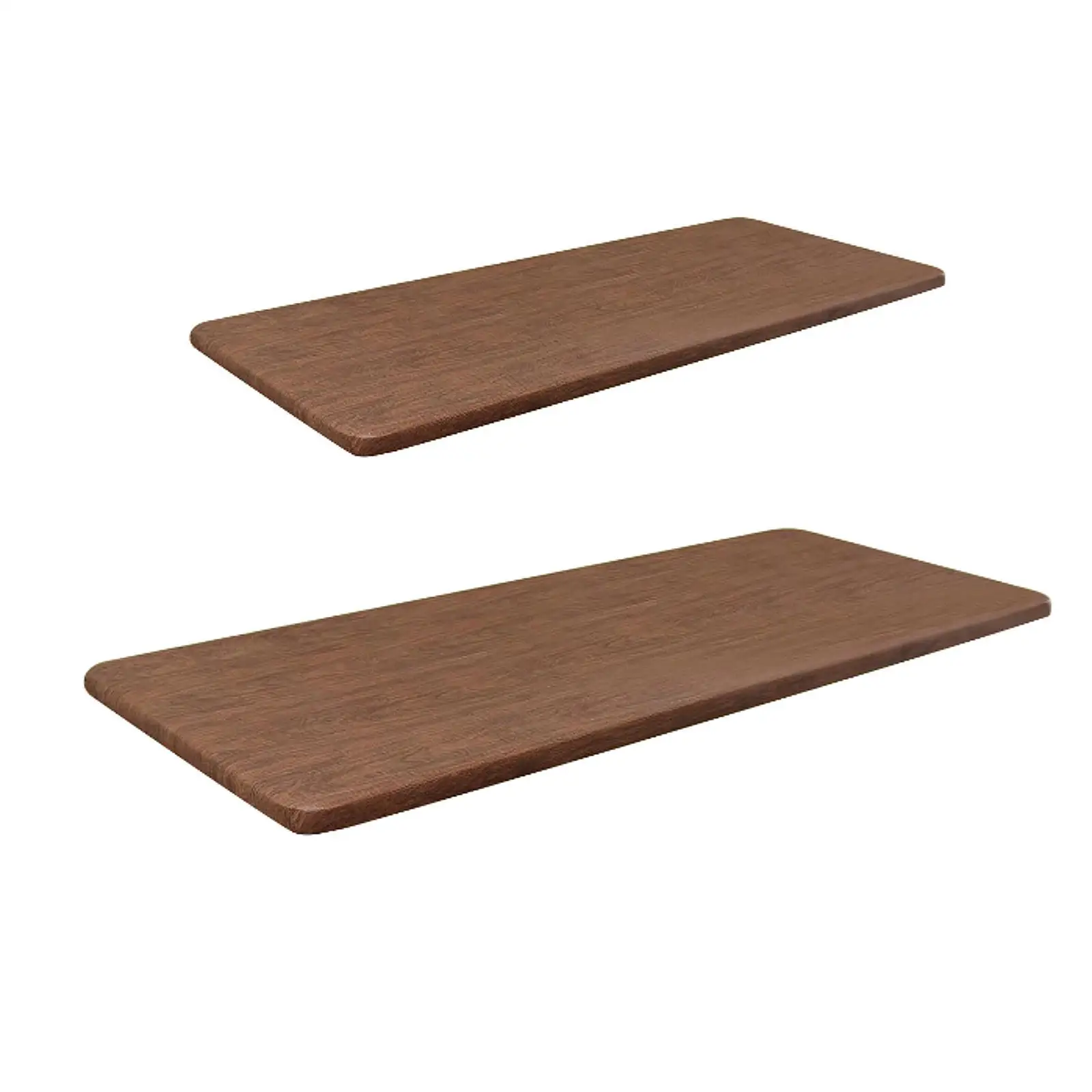 Elastic Table Cover Waterproof PVC Durable Table Protector with Wood Grain Pattern for Banquet Standard Folding Tables