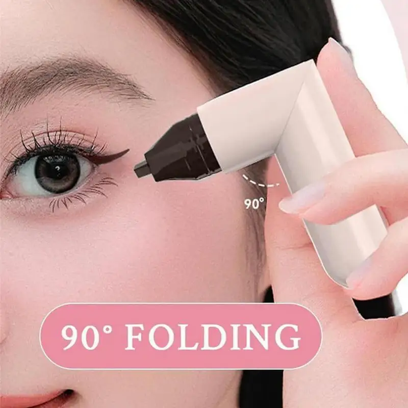 nieuwe eyeliner stempel oog stencil tweekoppige waterdichte langdurige liner potlood pen gemakkelijk make-up cosmetica vrouwen wenkbrauw