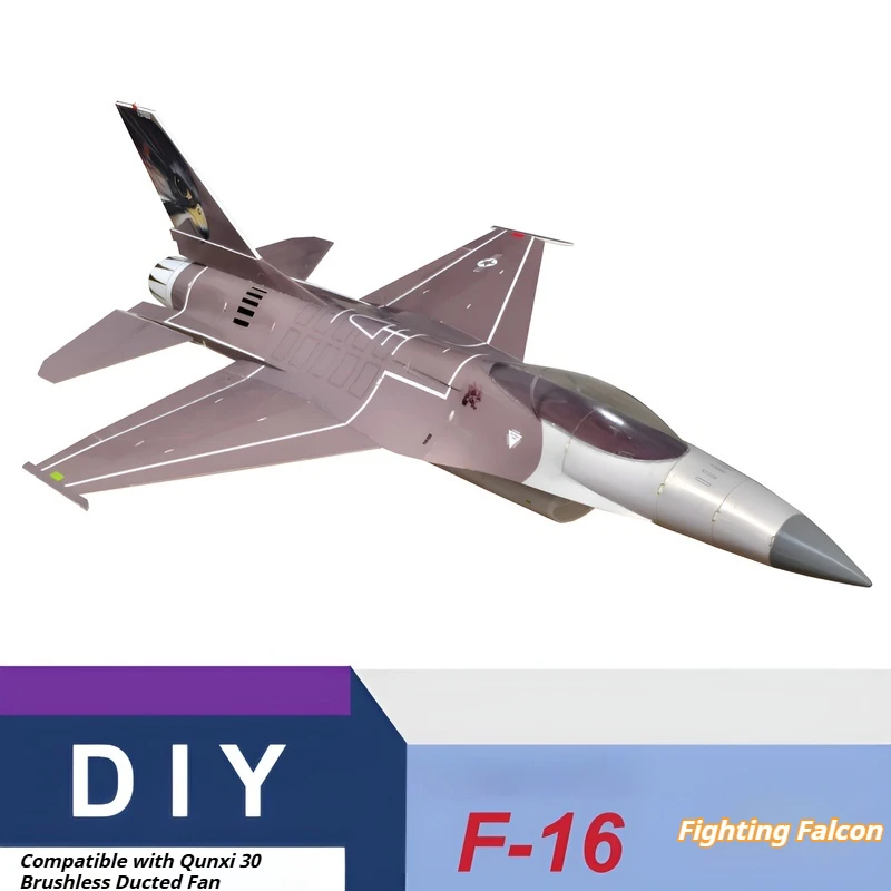 Zhiyuan Weihang F-16 Einzelmotor 30-Zylinder ferngesteuertes zusammengebautes Rc-Modell Desktop-Ornament Starrflügel-Skala-Modellspielzeug