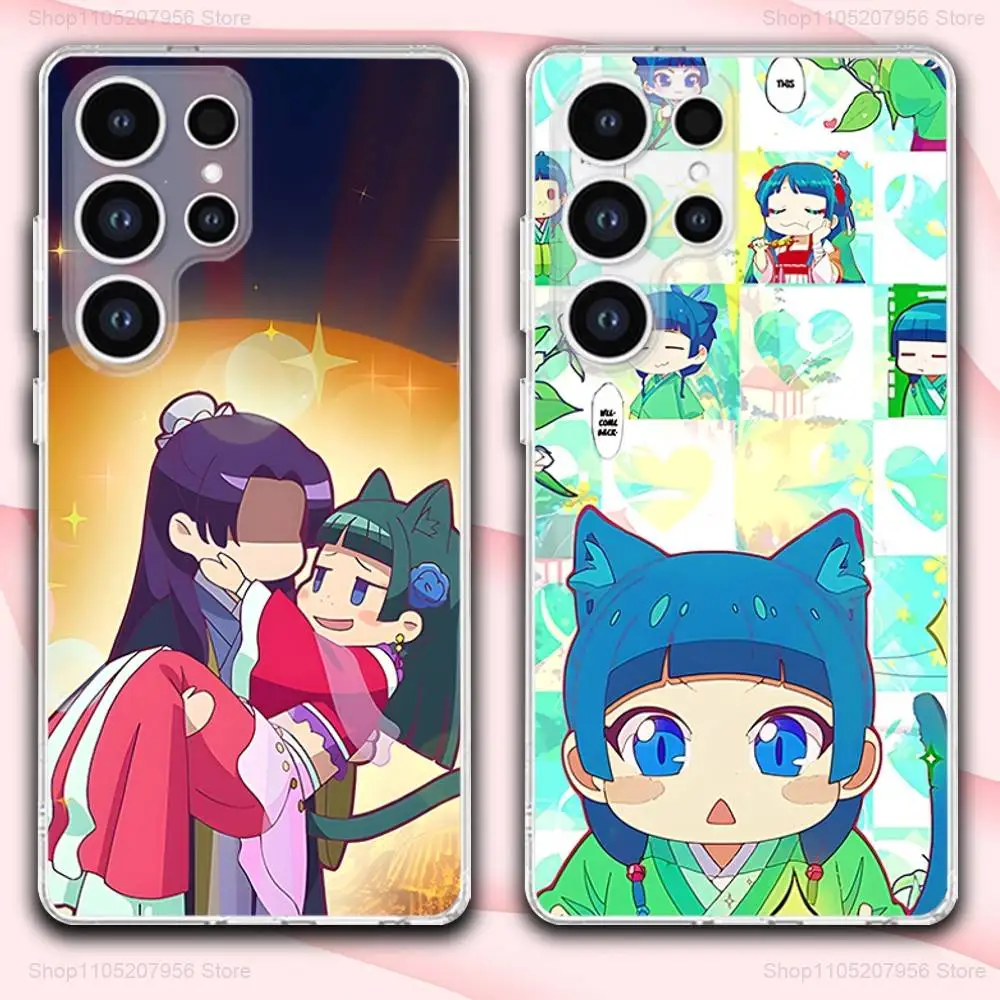 

Apothecary D-Diaries Maomao Phone Case For Samsung A30,71,51,S9,10,20,Ultra,FE,Lite,S25,24,22,23,21,PIus,Transparent, Silicone