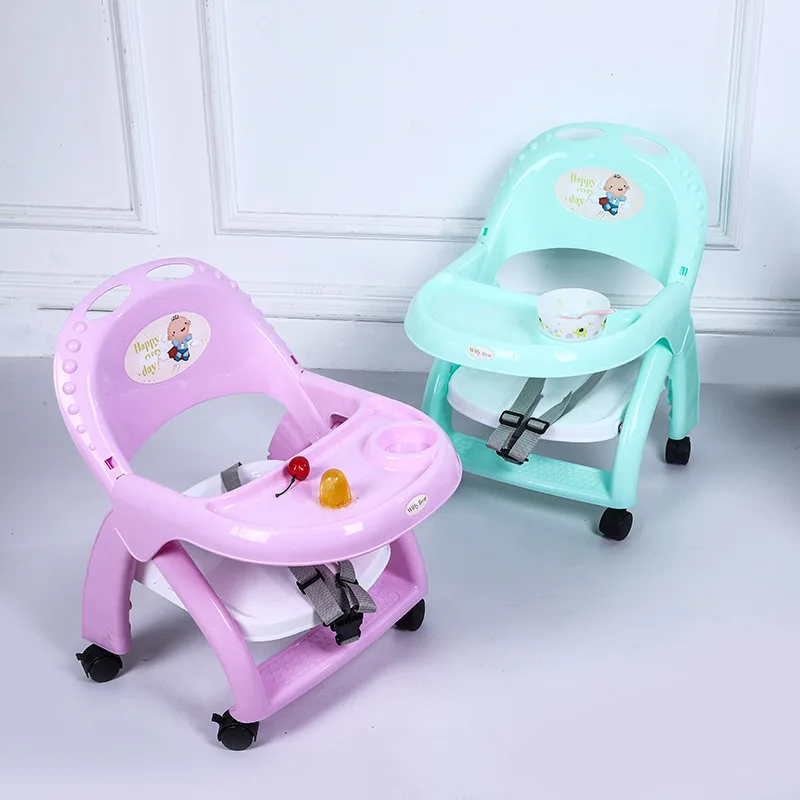 Baby dining chair multifunctional with sound BB detachable children eating dining chair cartoon infant portable stool