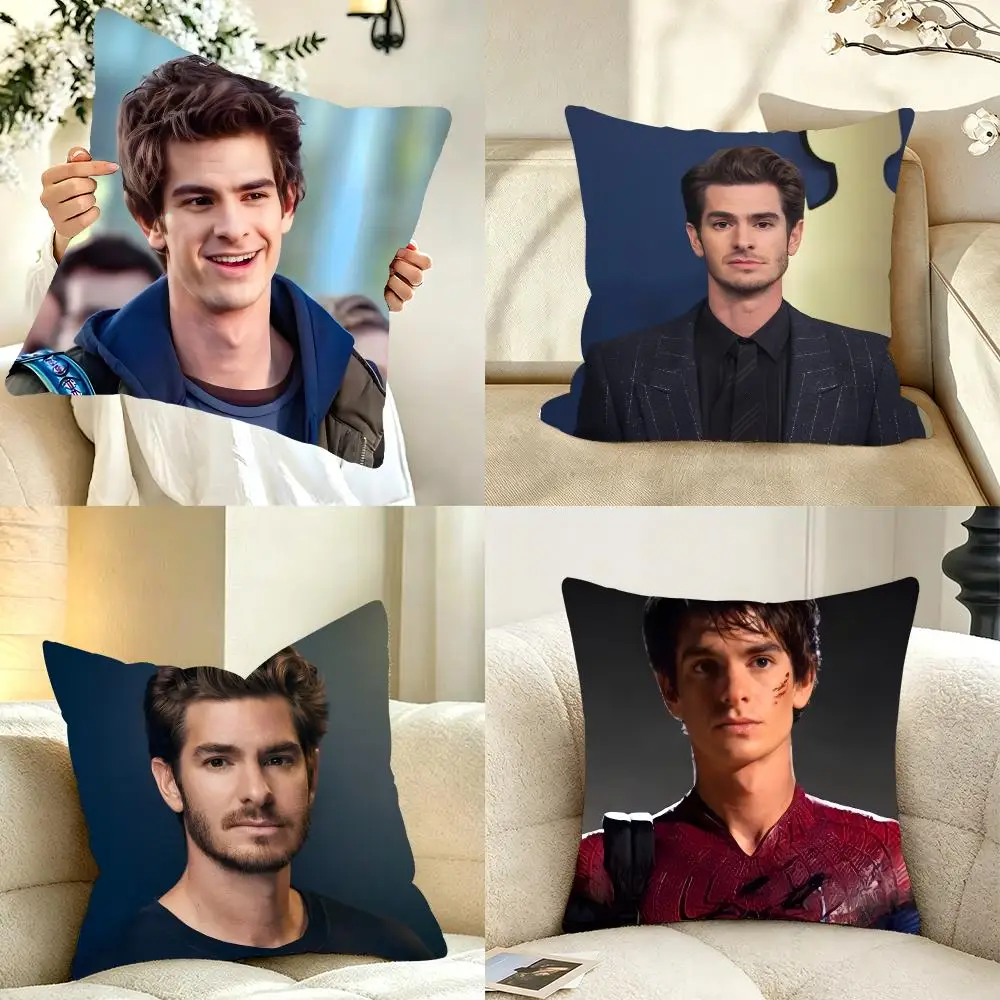 Dramatic Celebrity A-Andrew Garfield Cushion Cover Bedroom bed reading backrest cushion Festive plush holiday Soft plush throw