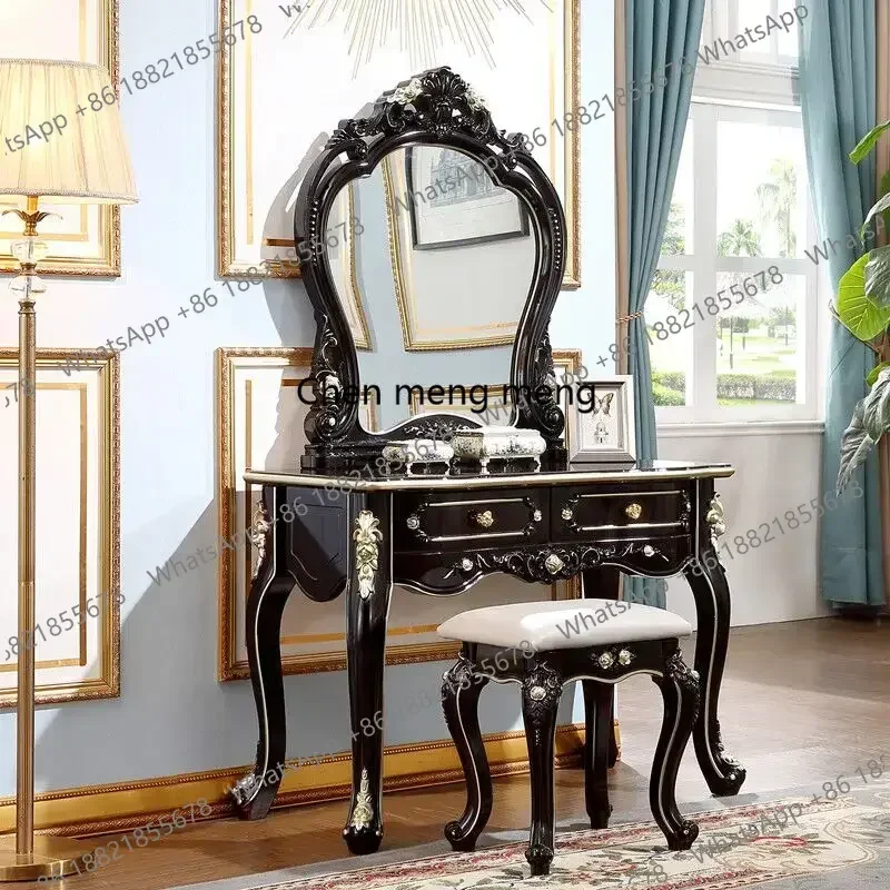 

Stool Girl Drawers Dresser Eithe Black Box Women Wooden Storage Dressing Table Hotel Luxury Modern Comoda Pra Quarto Furniture
