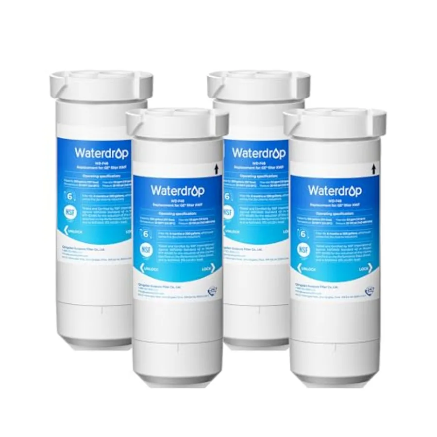 

XWF Refrigerator Water Filter Replacement for GE® XWF WR7X070 NSF/7 Certified Compatible with GE® GNE7 GFE6 GDE5 GSS5 PSE5 Seri