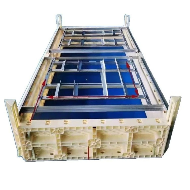 

Railway highway bridge pad stone plastic steel formwork foundation cap plastic formwork installation is fast and convenient