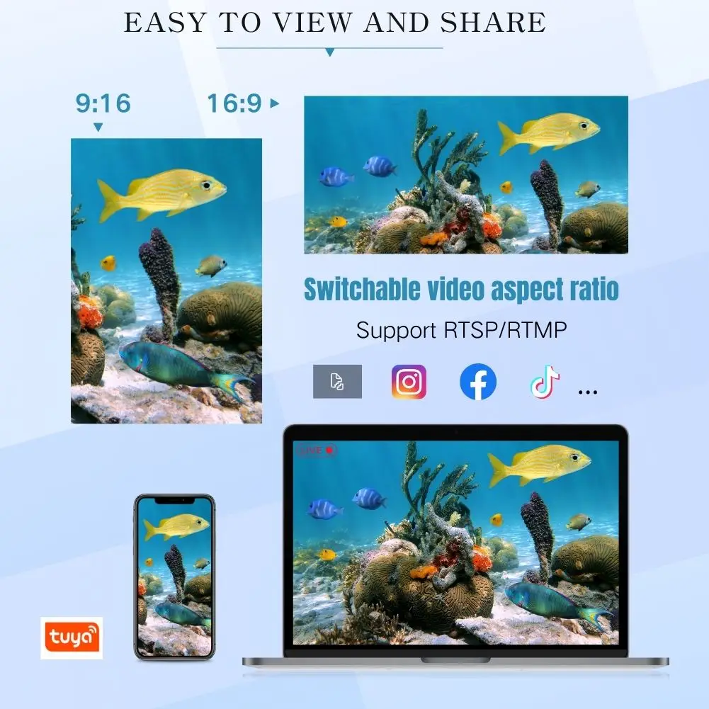 كاميرا Barlus من الفولاذ المقاوم للصدأ بدرجة مياه البحر مع ضوء ملء لبيئات أغمق #5