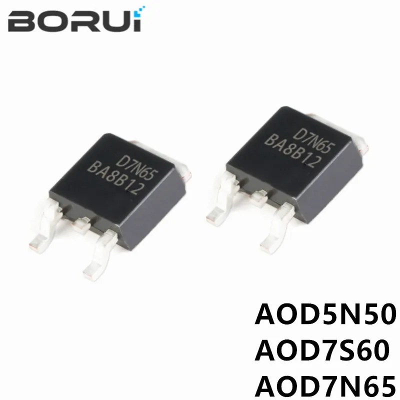 (10piece)100% New 5N50 D5N50 AOD5N50 AOD7S60 AOD7N65 D7N65 AOD9N40 D9N40 AOD3N50 D3N50 TO-252 Chipset