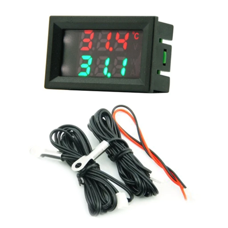 Waterproof 4-30V Temperature Control HatchingArea Air-Conditioning Digital Voltmeter Tester Meter DropShipping