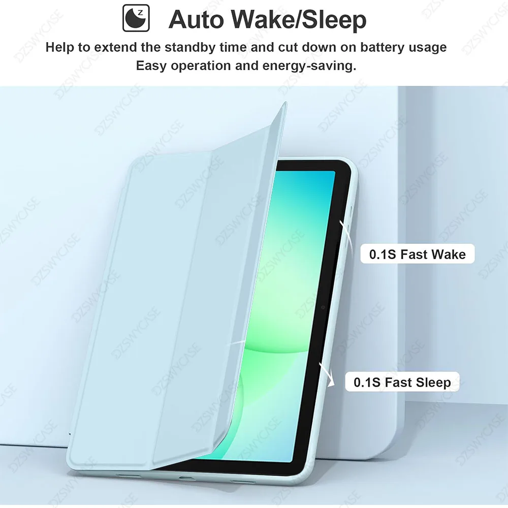 Case For Samsung Galaxy A9 Plus / A11 Plus 11 Inch Tablet Case, Trifold Stand Cover With Stand Auto Sleep / Wake image 3