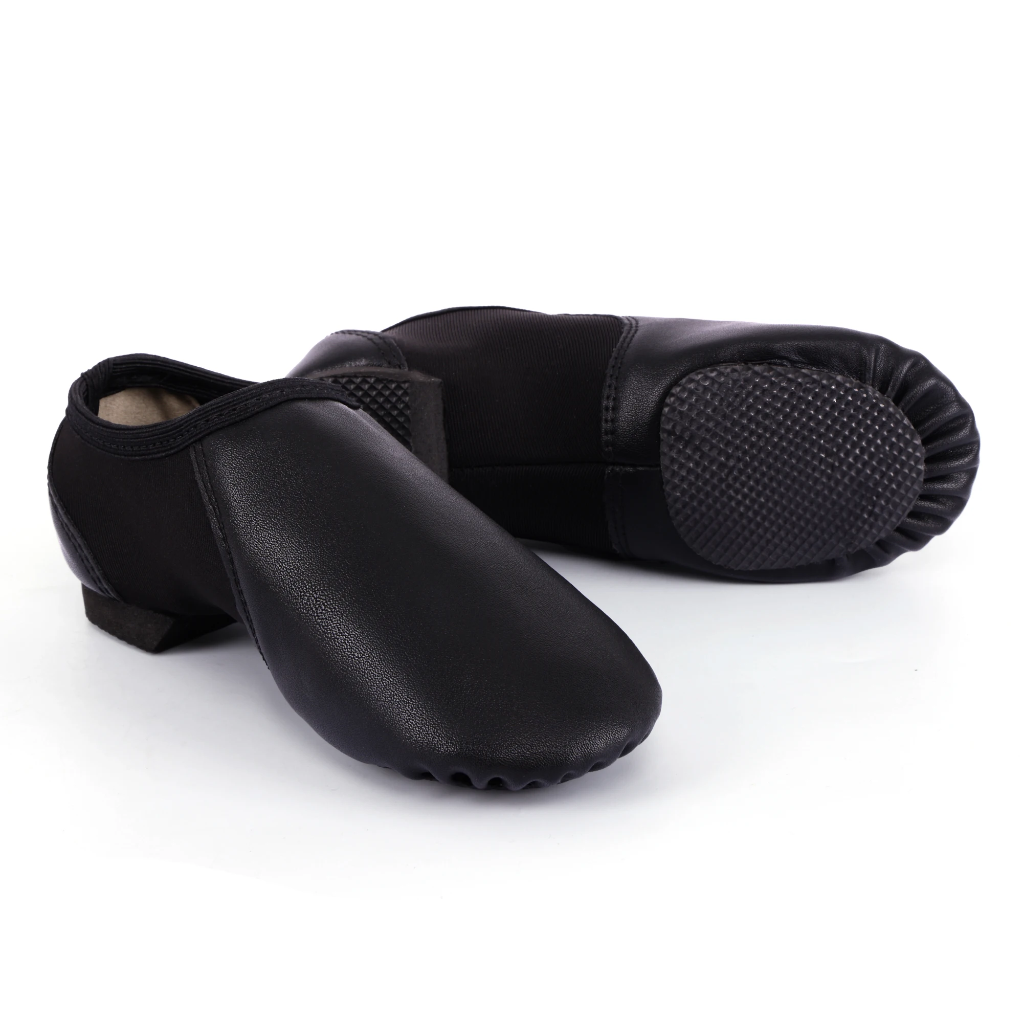 Unisex Slip-On Jazz Dance Shoes - close-up view