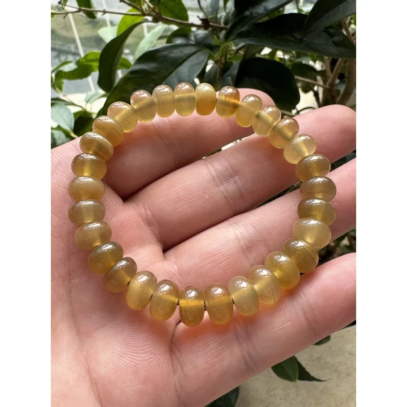 - natural yak abacus bead bracelet, Buddhist prayer beads, unisex Tibetan-style blood-stained horn craft item 1