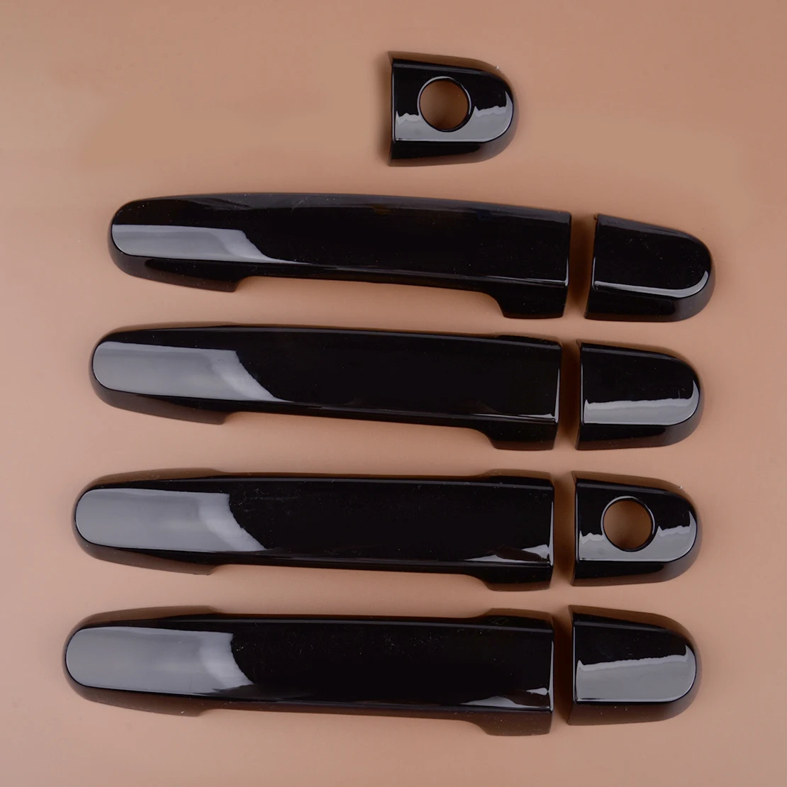 Car Door Handle Cover Trim Molding Kit Black Fit for Toyota Yaris Sedan Hatchback 2007 2008 2009 2010 2011 ABS Plastic