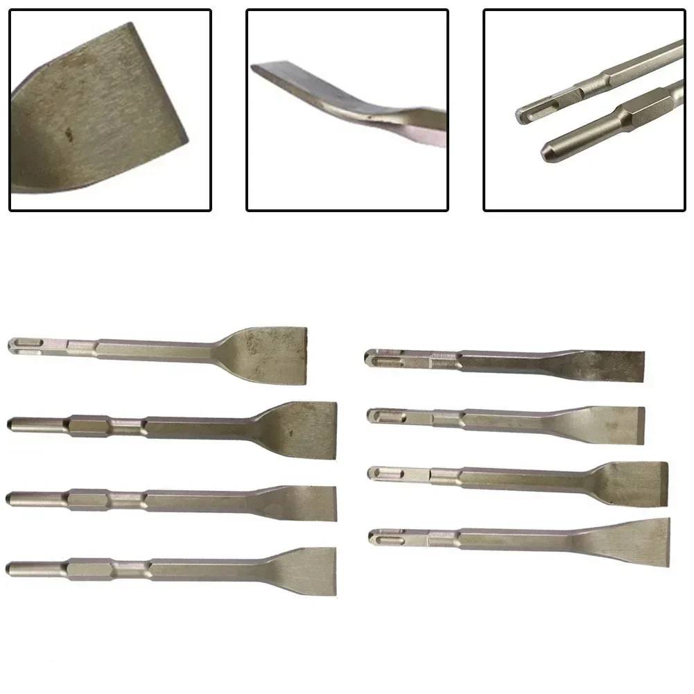 

Chisel Bits Square/Round Handle Shank Carbon Steel Point Groove Gouge Flat Chisel For Concrete Brick Wall Drilling Accessory