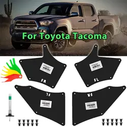 Fender Liners Splash Shield For Toyota Tacoma 2005-2020 Apron Seal Mud Flaps Mudguards Guards Skirt Clips Tire Tread Depth Gauge