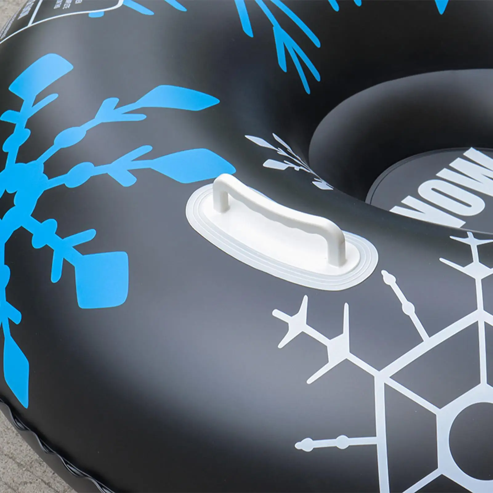 

Snow Sled Thickened PVC Double Handle Donut 35.43in Heavy Duty Inflatable Sled For Christmas Iced River Lake Skiing Winter Game
