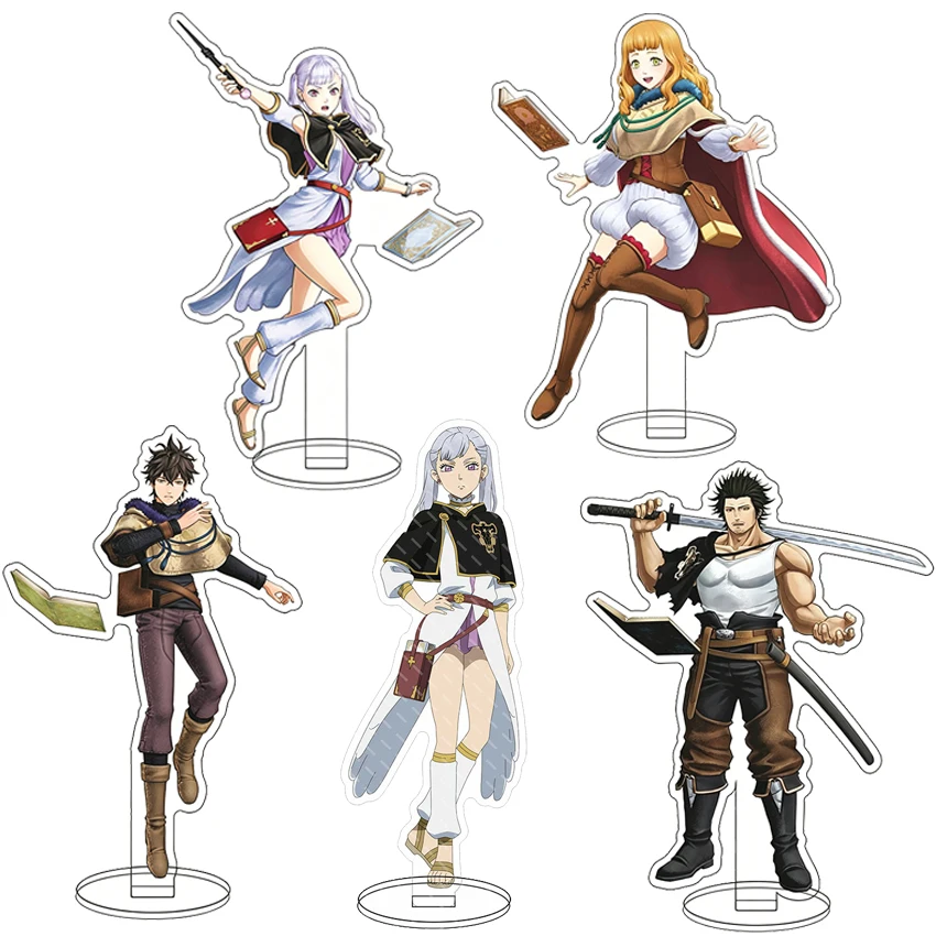 16CM Anime Acryl-Ständer Black Clover Asta Yuno Grinbellor Noell Silva Mimosa Vermilion Yami Sukehiro Cosplay-Figuren Ornamente Geschenke
