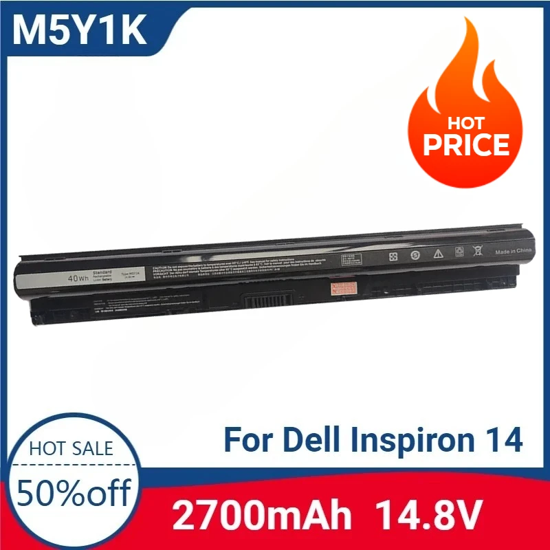 

Сменный аккумулятор для ноутбука M5Y1K Dell Inspiron 14 3000 5000 N3451 N3452 N3458 N3551 N3552 N5451 K185W WKRJ2 GXVJ3 HD4J0