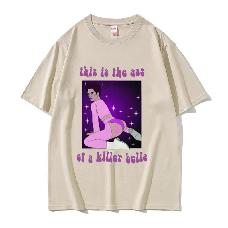 Crepuscolare Film Robert Pattinson T Shirt Questo è il culo di un assassino Bella Divertente Meme T-shirt Uomo Donna T-shirt retrò oversize