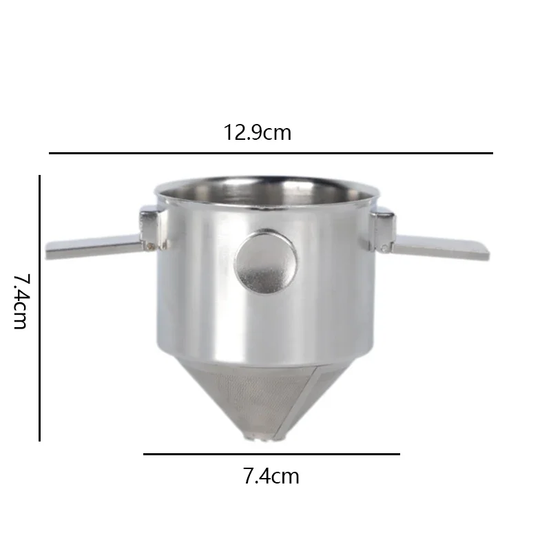 304 Stainless Steel Hanging Ear Coffee Filter Cup Portable Hand Flush Filter Filter Paper Filter-free Funnel Coffee Utensils