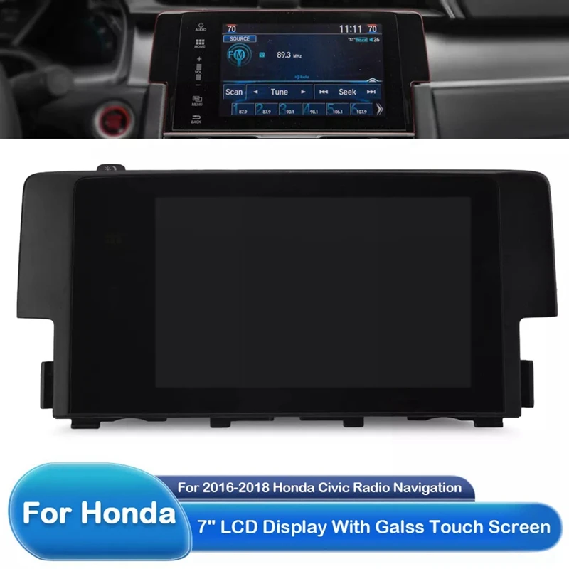 For Honda Civic 2016-2018 Car Radio Navigation Display Touch Screen 39710-TBA-A11 LHD-A02Q