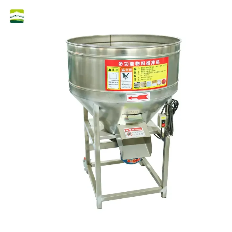 For New Animal Feed Mixer Grinder Horizontal Design 100kg/h Capacity Easy Operation for Animal Poultry Livestock Feeding