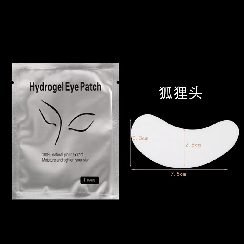 50 Paar Hydrogel-Augenpads für Wimpernverlängerung – Isolierende Augenpads zum Entfernen von Make-up – Augenpad-Sticker für Wimpernverlängerung – Make-up-Tools
