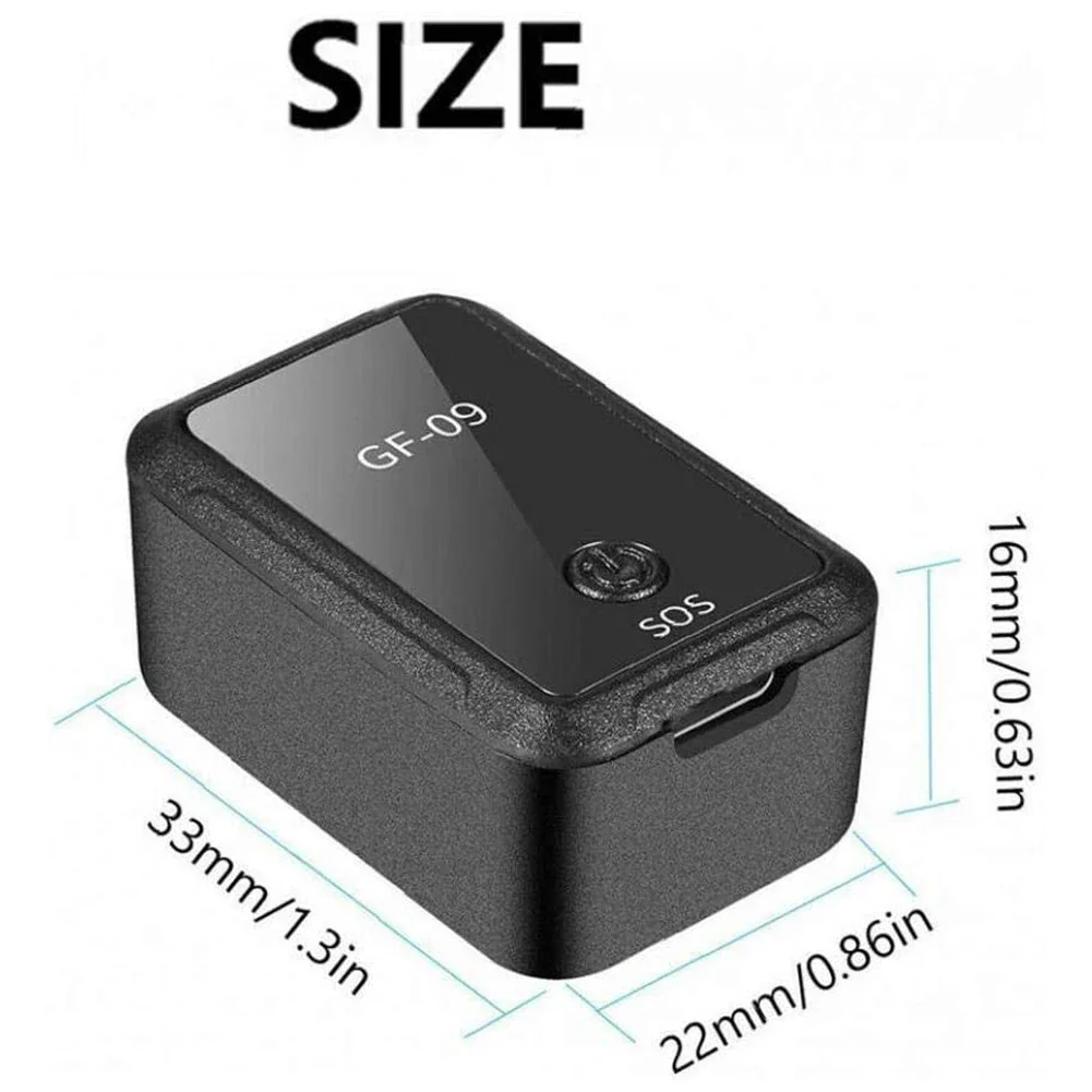 GF-09 Mini Car GPS Tracker Pets Anti-lost Locator Device Real Time Tracking Recording Magnetic Mount GF-07 SIM Positioner Wifi