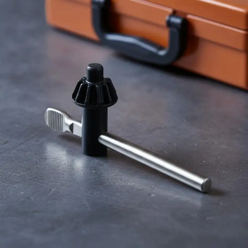 1/4 Inch Power Drill Chuck Key Replacement Wear Resistant Drilling Accessory Part for Garage DIY Repair Projects