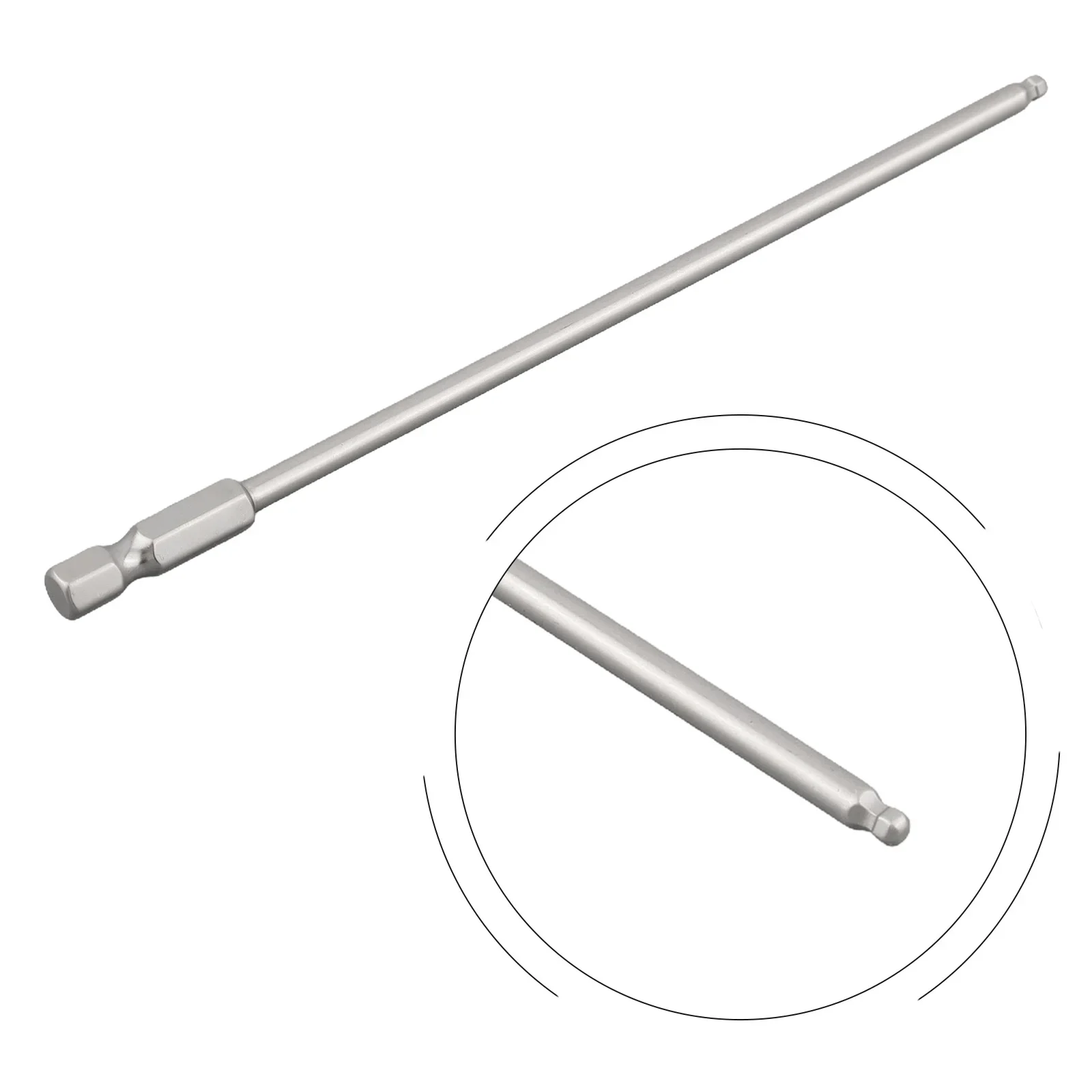 

1x 150mm Alloy Steel Long Magnetic Hand Tool Metric Hex Screwdriver Bit For Many Uses Magnetic And Secure Grip