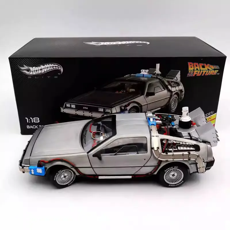 

Model Car Shop Diecast 1/18 Scale Back To The Future Alloy Model Car DMC Play Vehicles Special Disposal Original Box