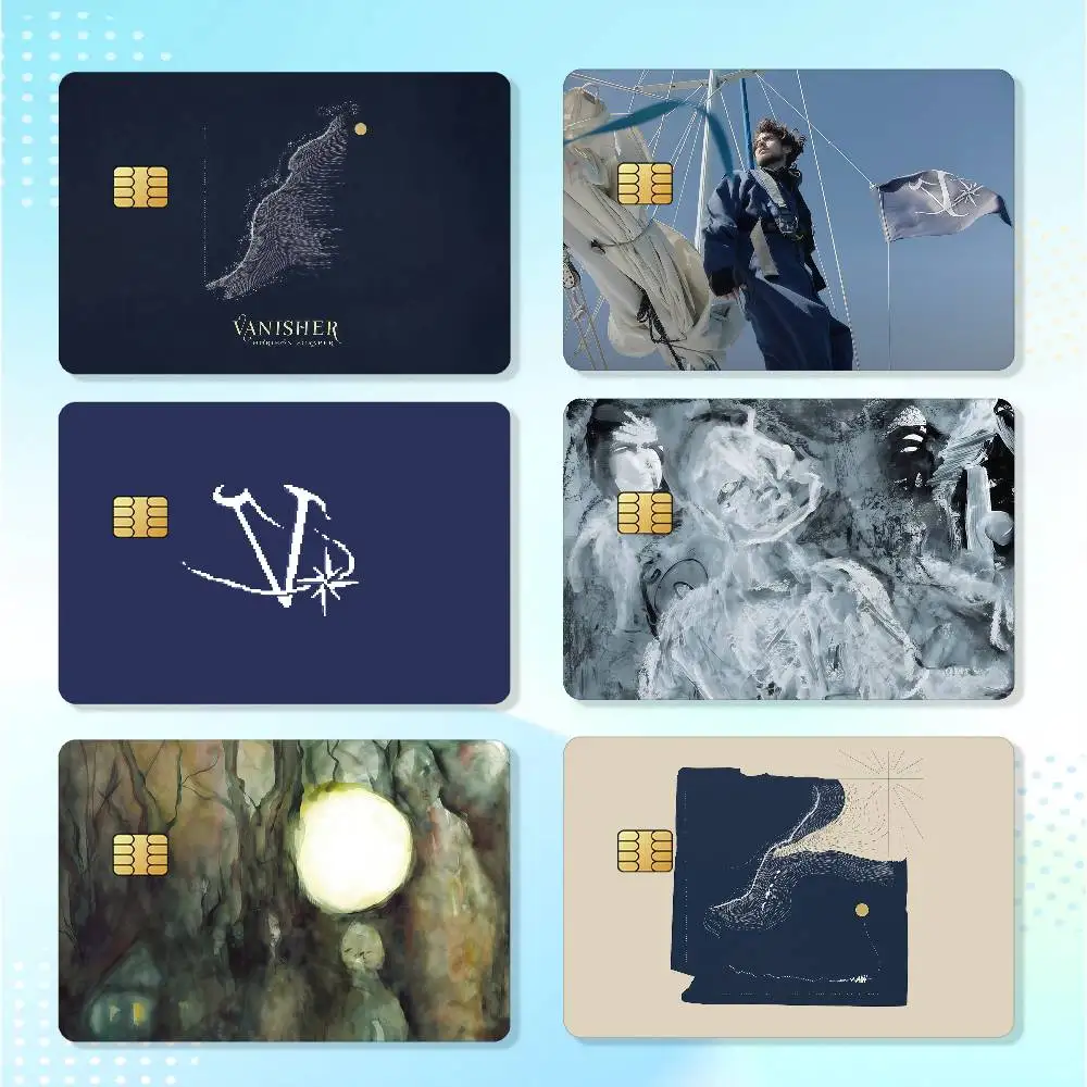 Singer Q-quadeca Vanisher Horizon Scraper Matte Card Stickers For Credit Cards Debit Cards And Transit Cards 4Pcs