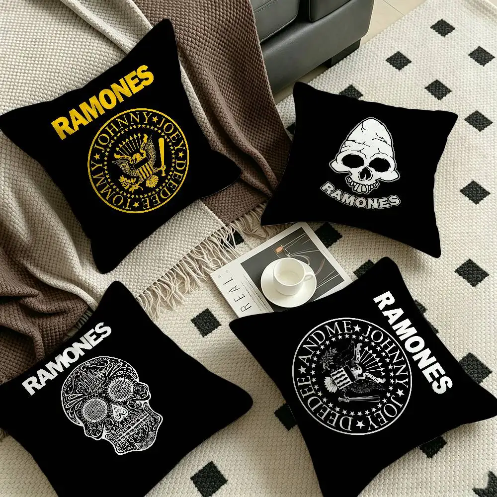 Rock Band R-Ramones Cushion Cover Pillow Cover Decor Pillowcase Printed Cushion Case for Couch