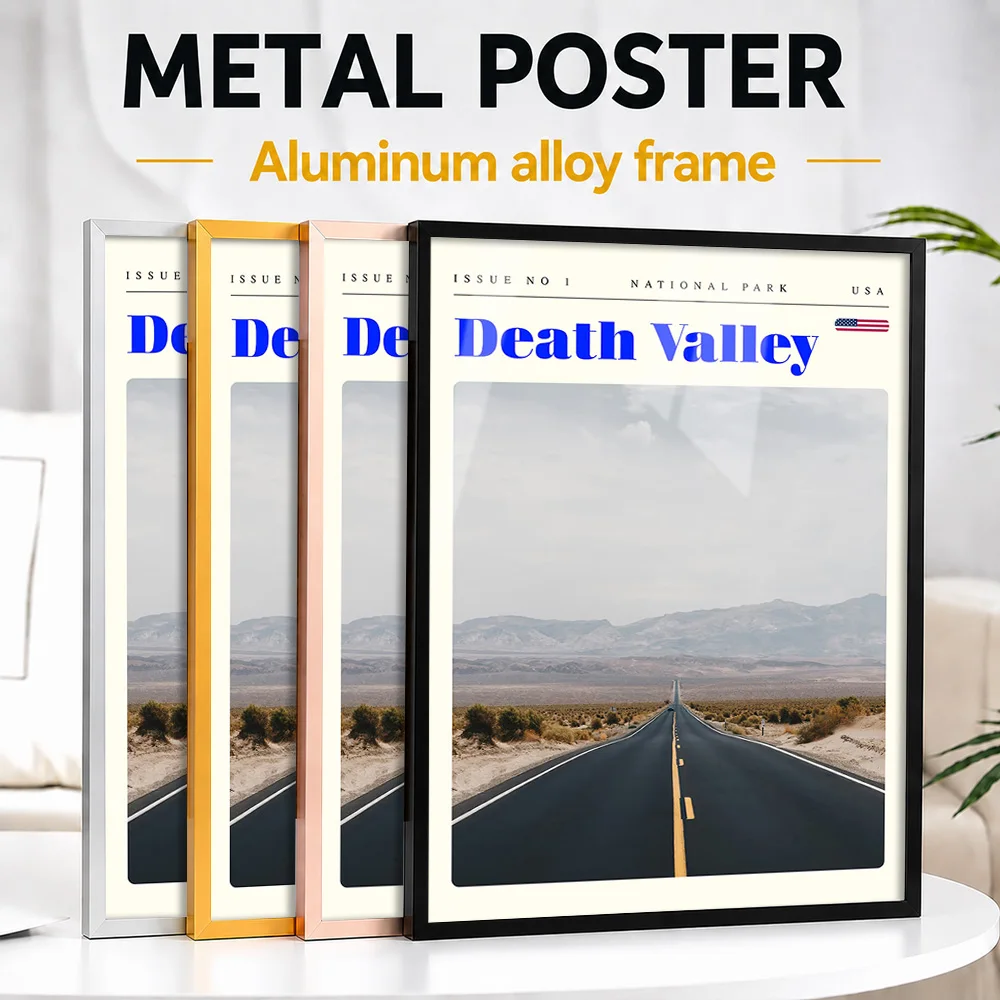 Death Valley National Park Framed Metal Print Customized Scenic Tribute Wall Art Perfect Within Office As Tourist Collectors